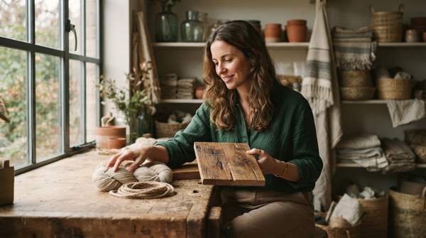 Editorial illustration for Choosing Eco-Friendly Decor Materials: What Lasts, What Helps, and What Fits Your Home