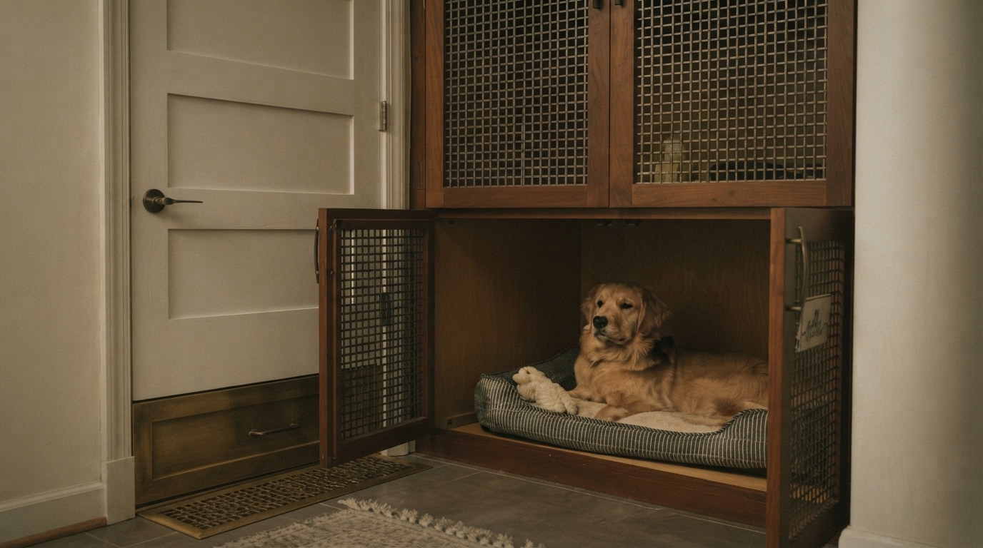 Editorial illustration for The Room-by-Room Checklist for a Senior Pet-Friendly Home